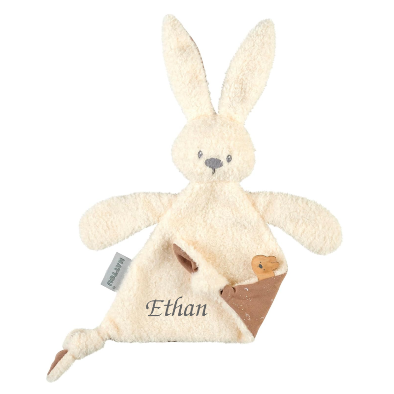  lapidou triangle lapin bouclette luminescent crème vanille 36 cm 
